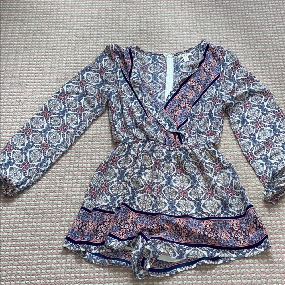 Super colorful/patterned romper
